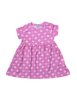 Dopo Dopo Pink Floral Frock for Baby Girls