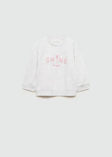 Mango Shine Bright Towel Embroided Detail Sweatshirt
