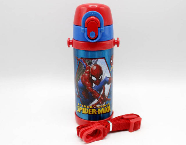 350 ml Spider Man Blue Thermal Metallic Water Bottle (GX-350)