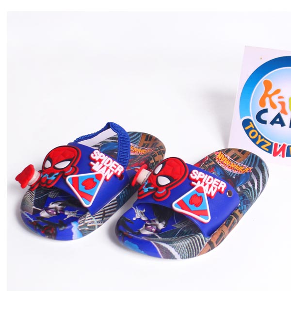 Spider Man Soft Summer Slippers With Elastic Backstrap for 1 to 3 Year Boys (V007)