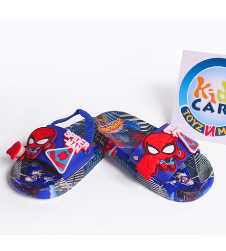 Spider Man Soft Summer Slippers With Elastic Backstrap for 1 to 3 Year Boys (V007)