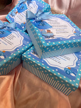 Teddy & Stars Baby Announcement Box - Without Bag